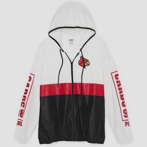 PINK Victoria's secret ladies Carinals hooded longsleeved windbreaker size XS-S